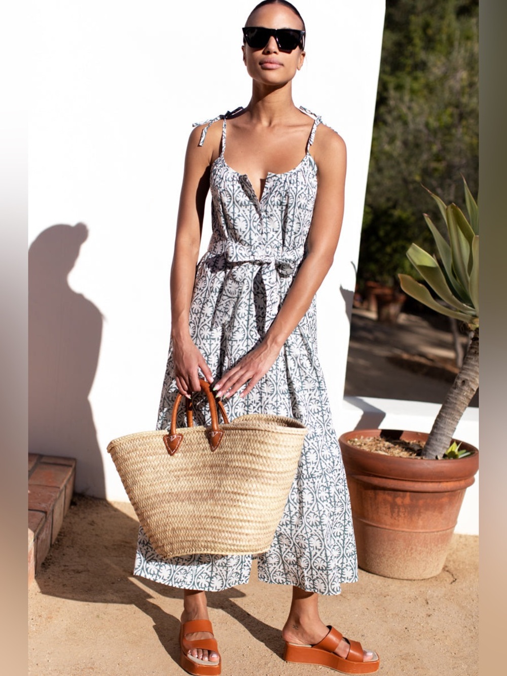 Emerson Fry India Collection Button Front Sundress